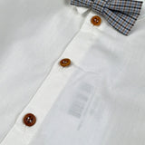 Barcellino Completo 3Pz Pantalone-Camicia-Papillons Bianco per Neonato 125410N BIANCO BARCELLINO 