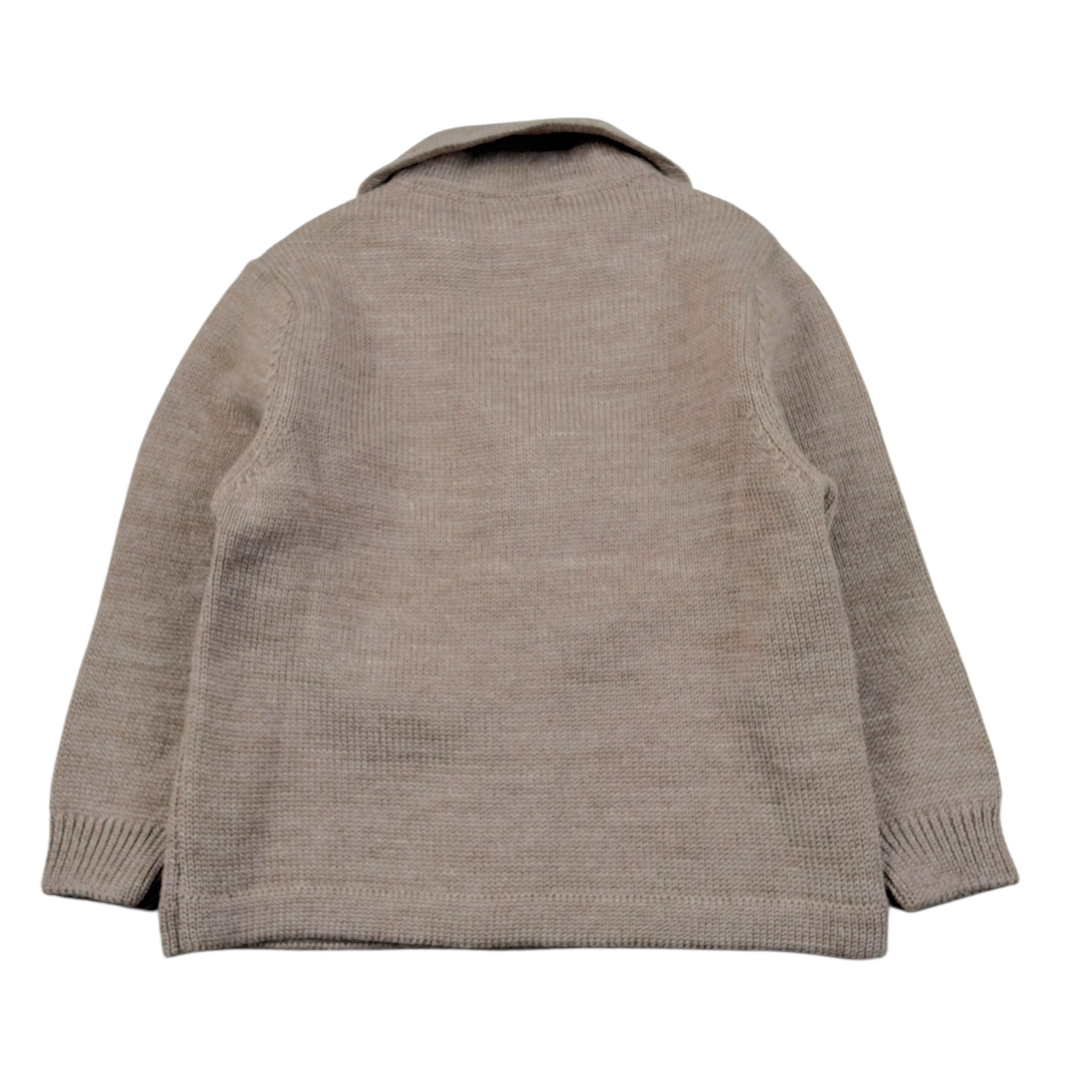 Barcellino Cardigan tinta unita con Bottoni Fango per Neonato 125518 FANGO BARCELLINO 