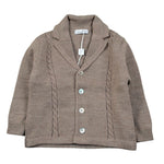 Barcellino Cardigan tinta unita con Bottoni Fango per Neonato 125518 FANGO BARCELLINO 