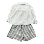 Barcellino Completo 2Pz Camicia-Short Bianco per Neonata 125522 BIANCO BARCELLINO 