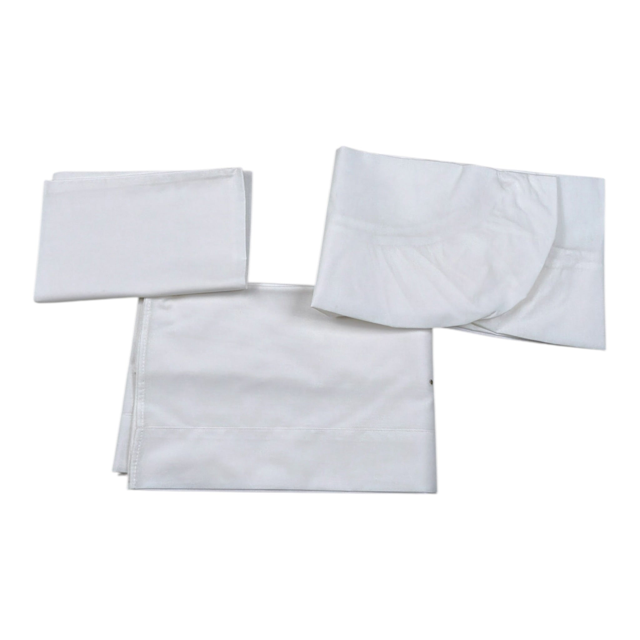 Barcellino Set Lenzuola 3Pz tinta unita con Stampa Bianco per Neonato 125605 BIANCO BARCELLINO 