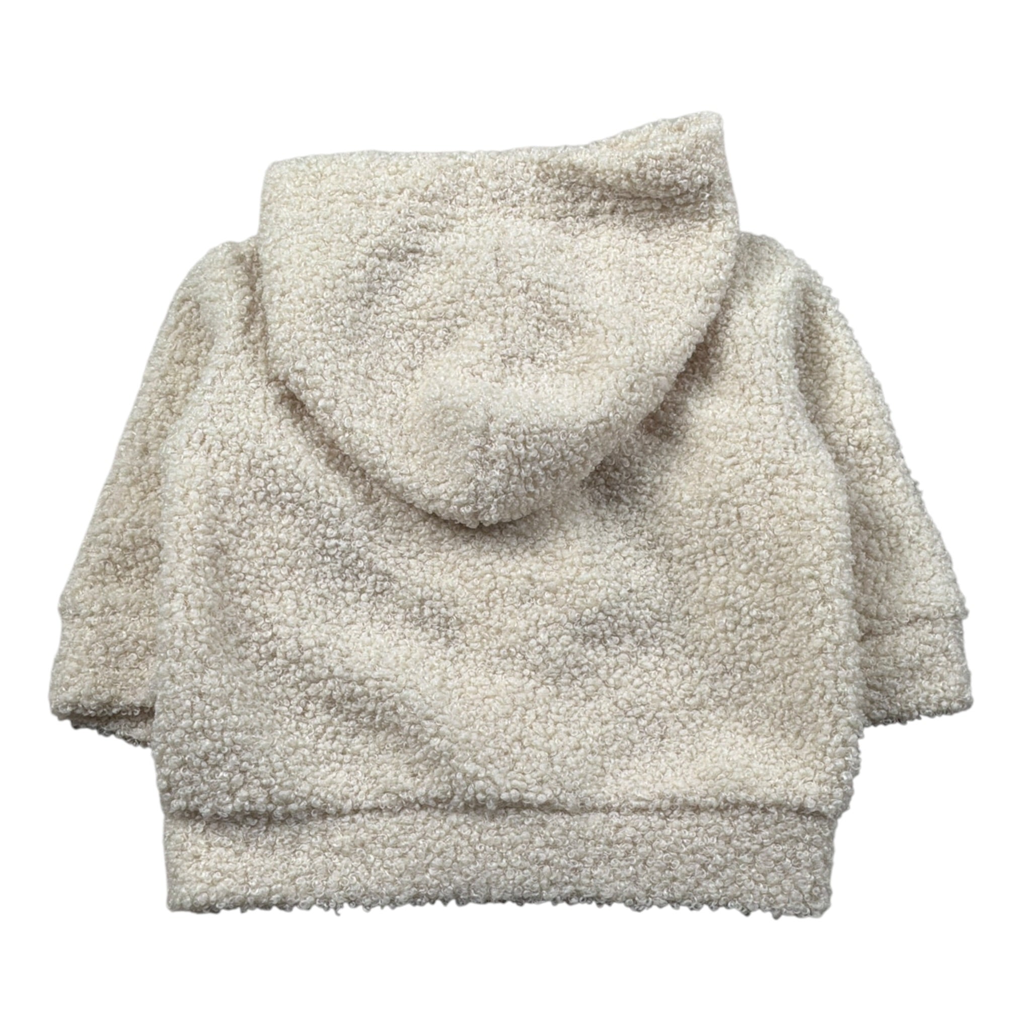 Barcellino Giubbino Teddy tinta unita con Cappuccio Panna per Neonato 125611 PANNA BARCELLINO 