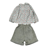 Barcellino Completo 2Pz Camicia-Shorts Verde per Neonata 125712 VERDE BARCELLINO 