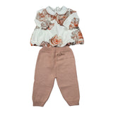 Barcellino Completo 2 Pezzi Maglia-Pantalone Bianco/Rosa per Neonata 125803 BIANCO/ROSA BARCELLINO 