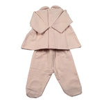 Barcellino Completo 2 Pezzi Shirt-Ghettina tinta unita Rosa per Neonata 125820 ROSA BARCELLINO 