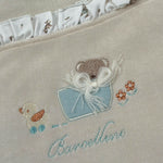 Barcellino Coperta Bicolore con Stampa Beige/Azzurro per Neonata 125908 BEIGE/AZZURRO BARCELLINO 