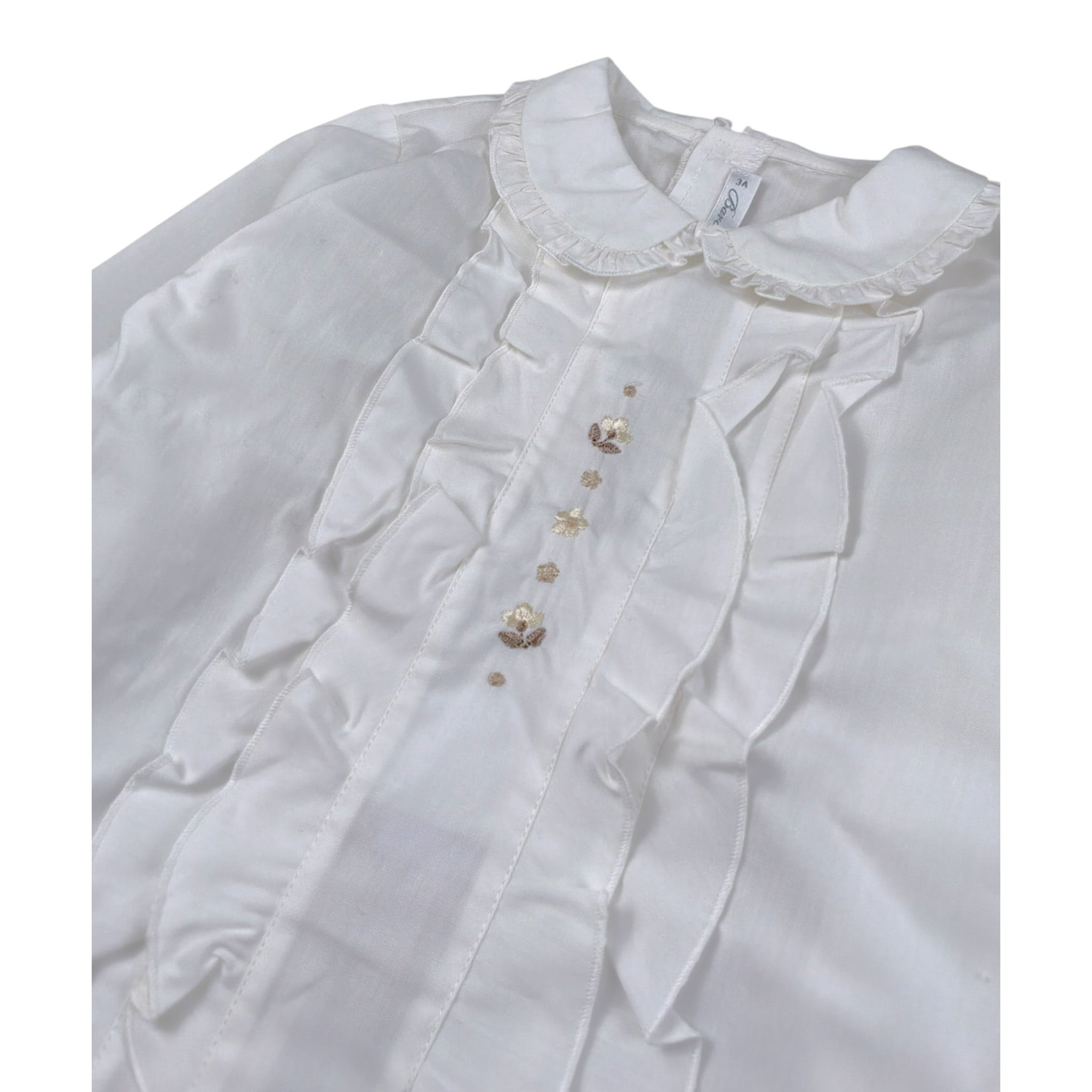 Barcellino Completo 2Pz Camicia-Shorts Bianco per Neonata 125920 BIANCO BARCELLINO 