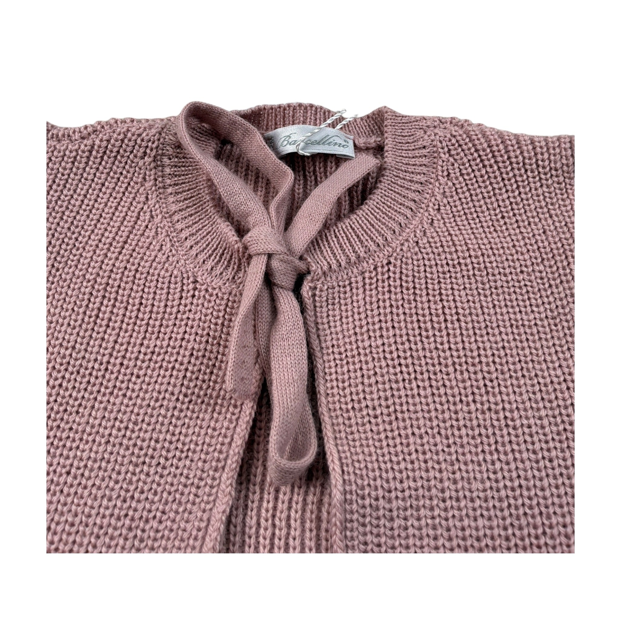 Barcellino Gilet tinta unita Rosa per Neonata 126012 ROSA BARCELLINO 