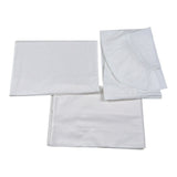 Barcellino Set Lenzuola 3Pz tinta unita con Stampa Bianco per Neonato 126321 BIANCO BARCELLINO 
