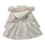 Barcellino Cappotto tinta unita con Cappuccio Panna per Neonata 126417 PANNA BARCELLINO 