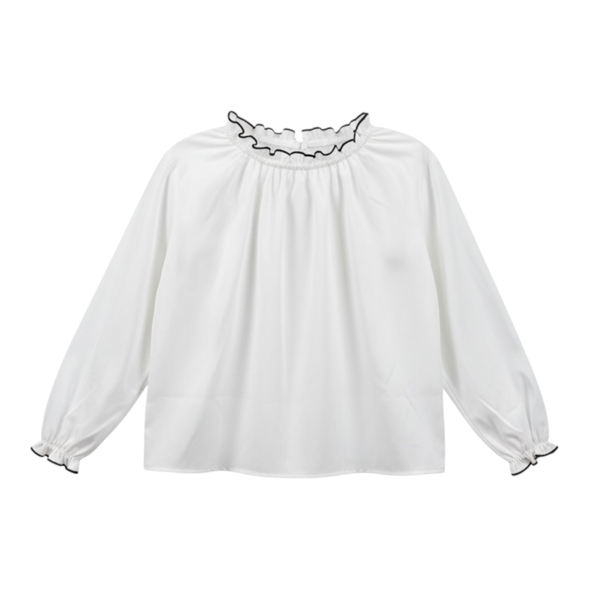 Barcellino Completo 2Pz Camicia-Pantalone Bicolore Bianco/Nero per Bambina 126503 BIANCO/NERO BARCELLINO 