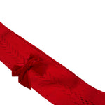 Barcellino Calze tinta unita con Fiocco Rosso per Neonata 1276FAI ROSSO BARCELLINO 