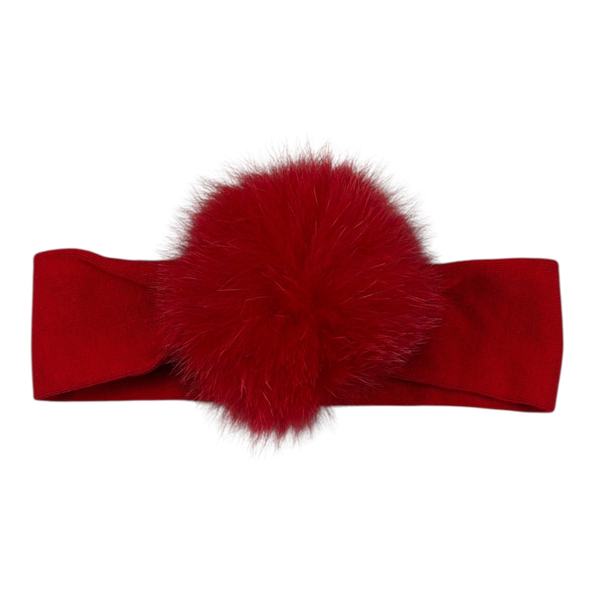 Barcellino Fascia con Pon Pon Rosso per Neonata 4315 ROSSO BARCELLINO 