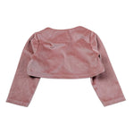 Barcellino Coprispalle tinta unita con Logo Rosa per Neonata 4384 ROSA BARCELLINO 