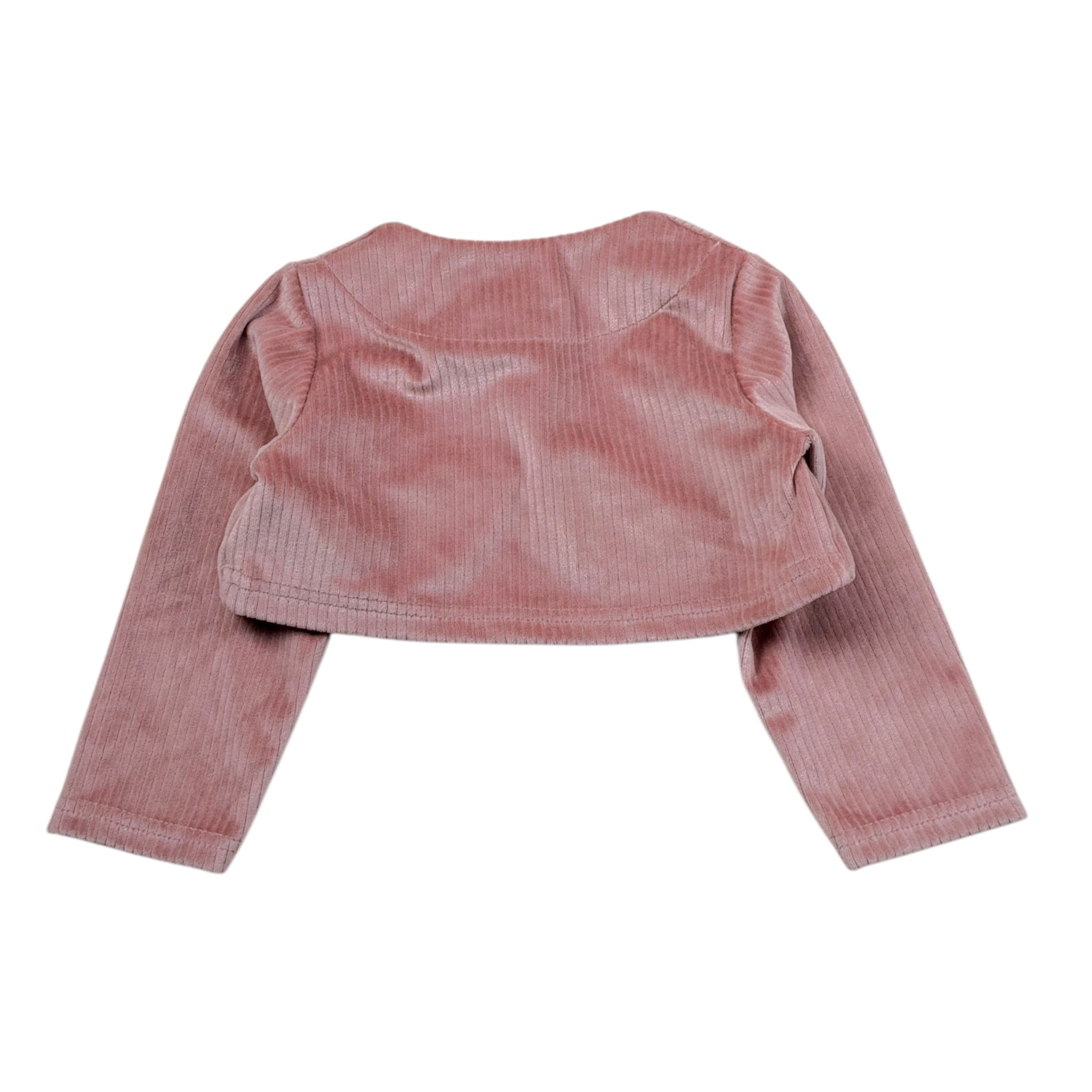 Barcellino Coprispalle tinta unita con Logo Rosa per Neonata 4384 ROSA BARCELLINO 