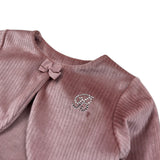 Barcellino Coprispalle tinta unita con Logo Rosa per Neonata 4384 ROSA BARCELLINO 