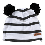 Barcellino Cappello Bicolore con Fantasia A Righe Bianco/Nero per Neonata 4436 BIANCO/NERO BARCELLINO 