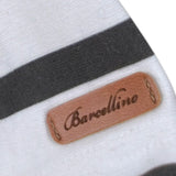 Barcellino Cappello Bicolore con Fantasia A Righe Bianco/Nero per Neonata 4436 BIANCO/NERO BARCELLINO 