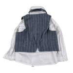 Barcellino Abito Cerimonia 4Pz Gilet-Papillon-Camicia-Pantalone Blu per Neonato 4467 BLU BARCELLINO 