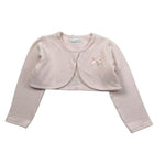 Barcellino Coprispalle tinta unita con Logo Rosa per Neonata 45333 ROSA BARCELLINO 