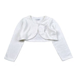 Barcellino Coprispalle tinta unita con Logo Bianco per Bambina 4533J BIANCO BARCELLINO 