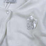 Barcellino Coprispalle tinta unita con Logo Bianco per Bambina 4533J BIANCO BARCELLINO 