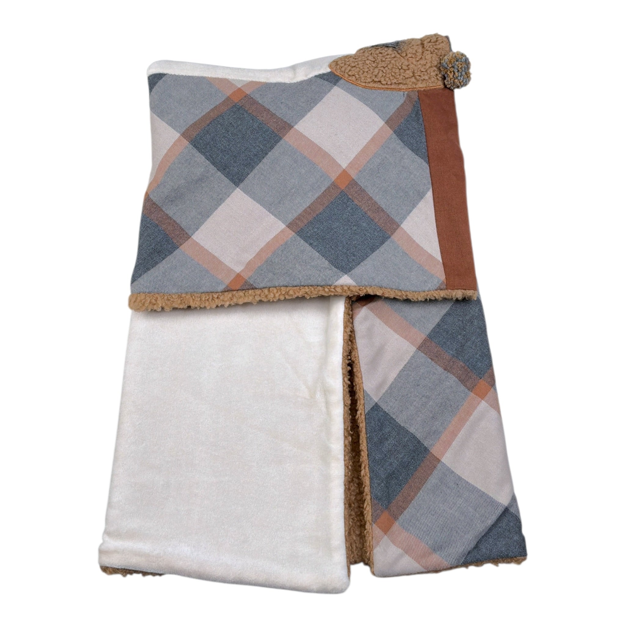 Barcellino Coperta tinta unita con Stampa Beige per Neonato 4688 BEIGE BARCELLINO 