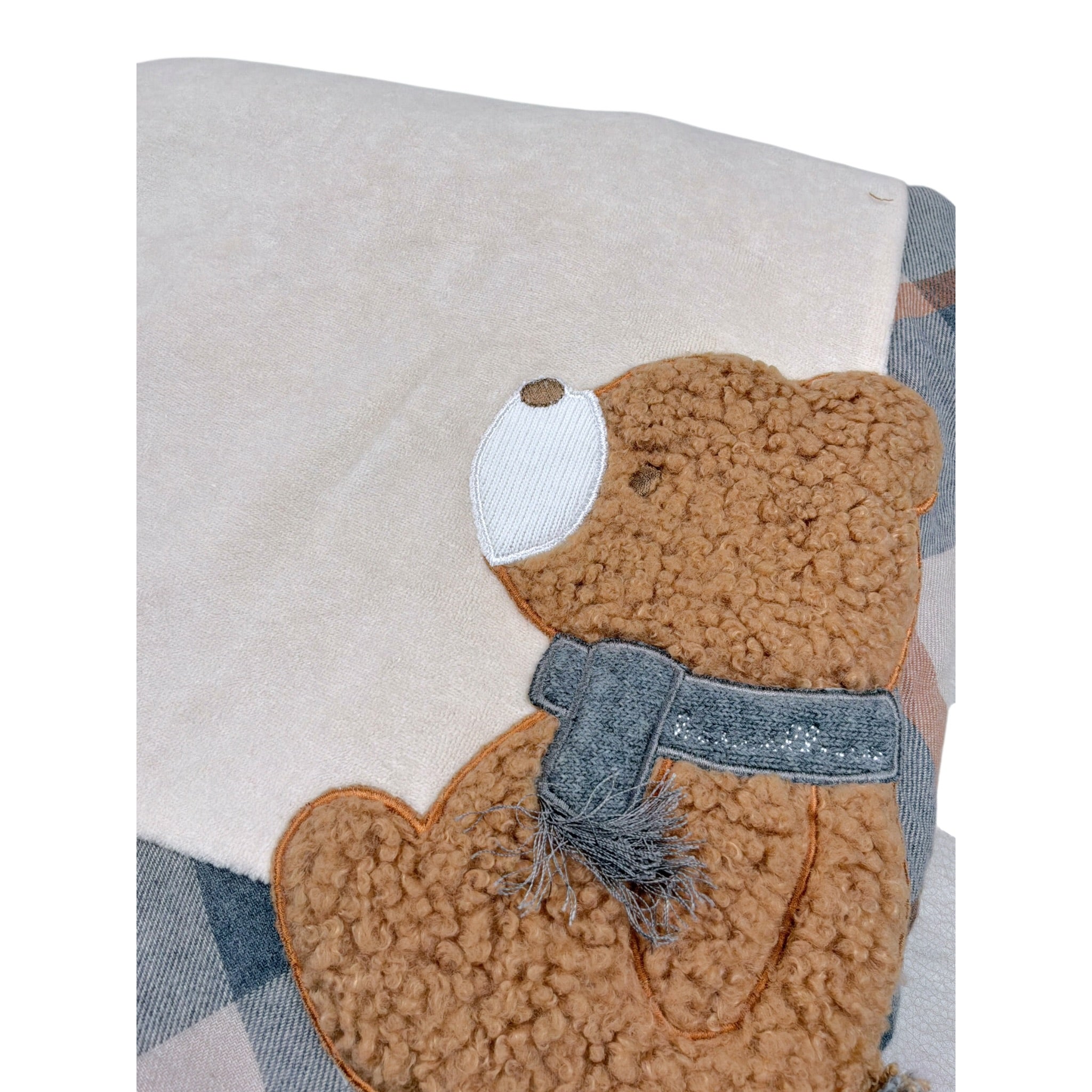 Barcellino Coperta tinta unita con Stampa Beige per Neonato 4688 BEIGE BARCELLINO 