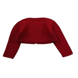 Barcellino Coprispalle tinta unita con Fiocchi Rosso per Neonata 4858 ROSSO BARCELLINO 