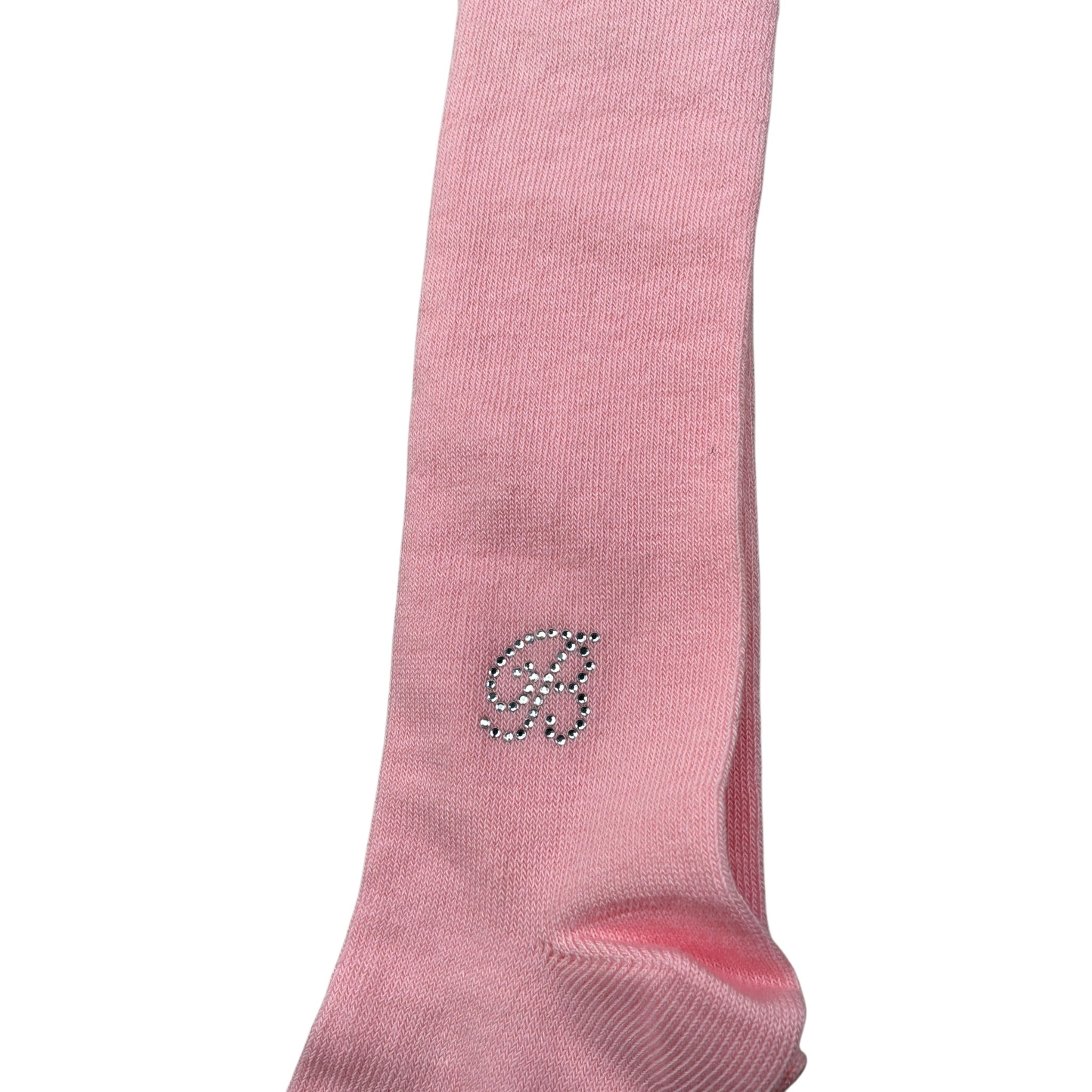 Barcellino Calze tinta unita con Logo Rosa per Bambina 5973 ROSA BARCELLINO 