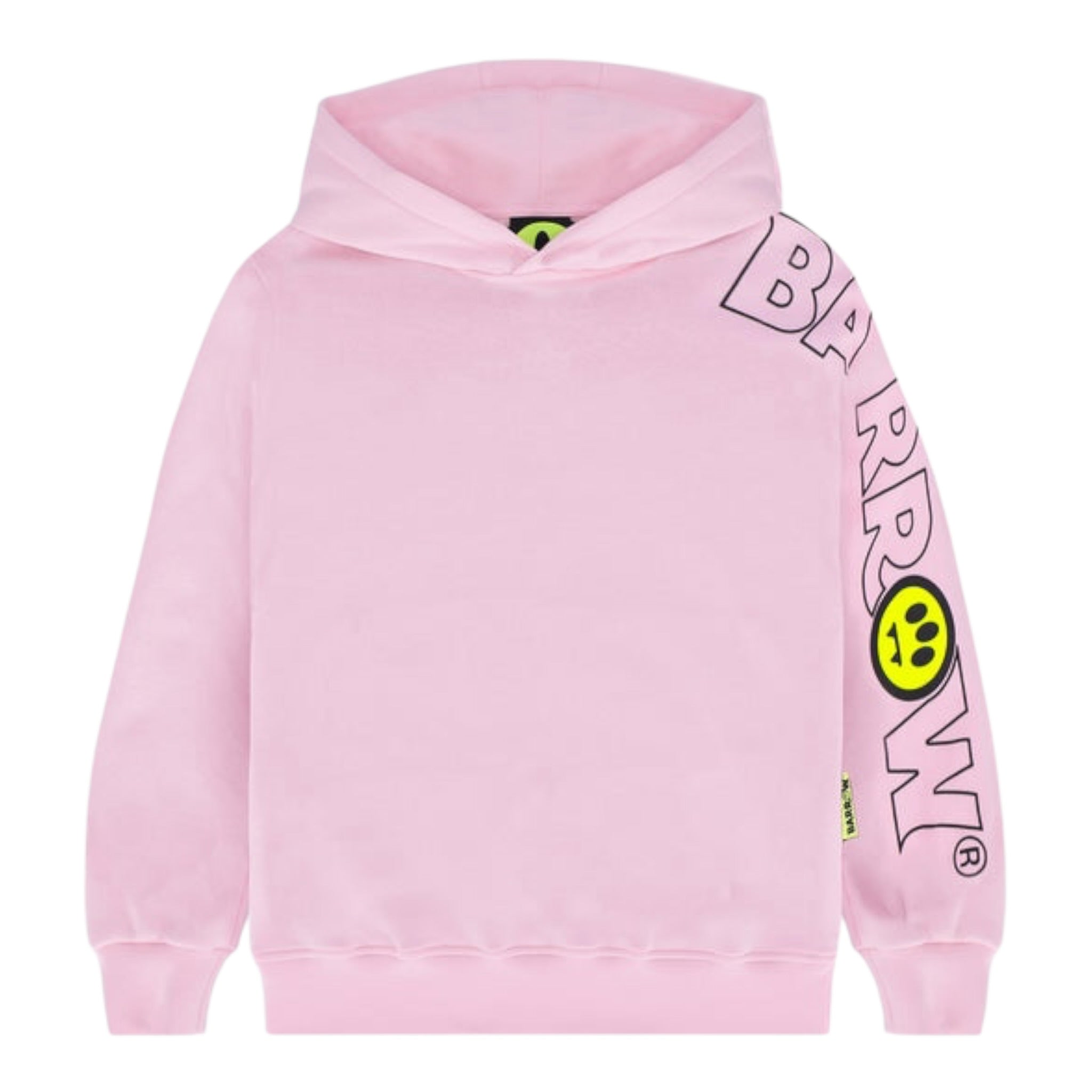 Barrow Kids Felpa tinta unita con Stampa Rosa per Bambino F4BKJUHS056 ROSA BARROW KIDS 