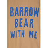 Barrow Kids Felpa Chiusa Girocollo tinta unita con Logo Beige per Bambino F4BKJUSW062A BEIGE BARROW KIDS 