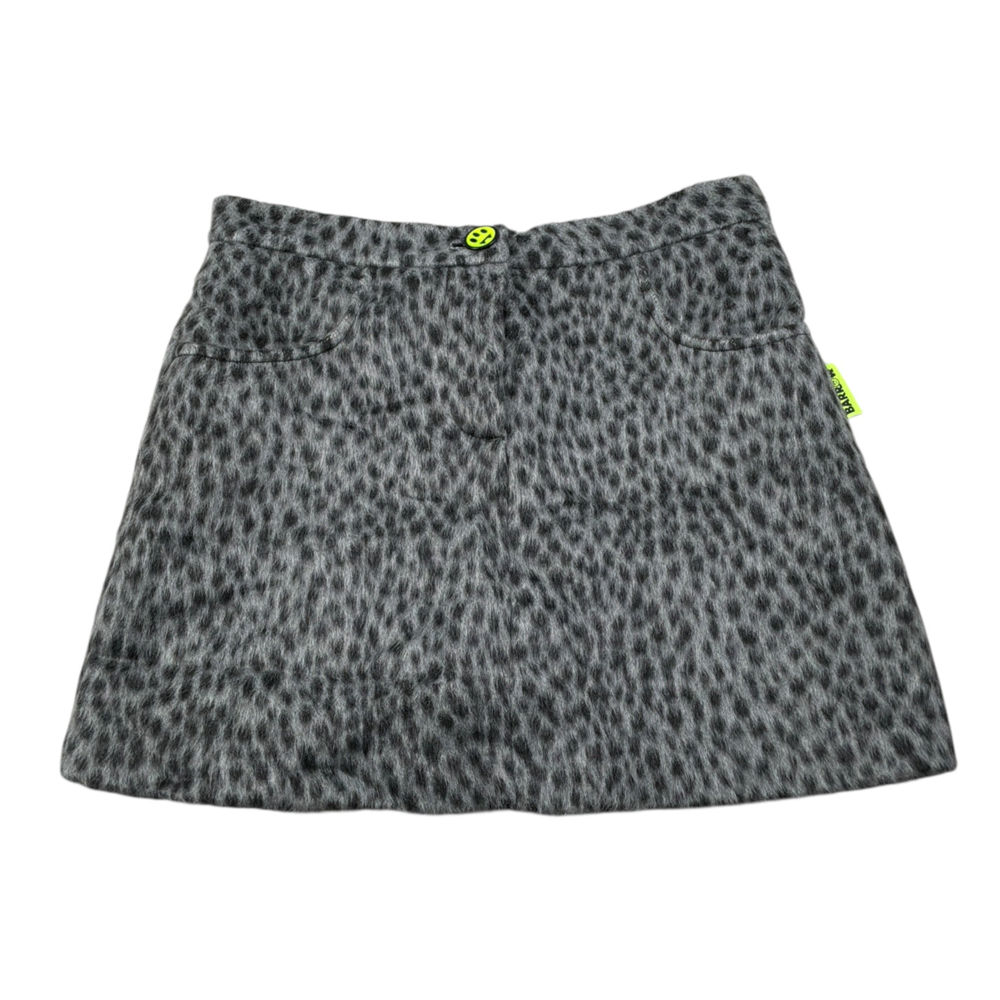 Barrow Kids Gonna tinta unita con Fantasia Maculata Grigio per Bambina F5BKJGSK168 GRIGIO BARROW KIDS 
