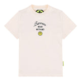 Barrow Kids T-Shirt Girocollo tinta unita con Stampe Crema per Bambino F5BKJGTH133 CREMA BARROW KIDS 