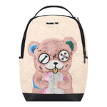 Barrow Kids Zaino tinta unita con Stampa Beige per Bambino F5BKJUBP027 BEIGE BARROW KIDS 