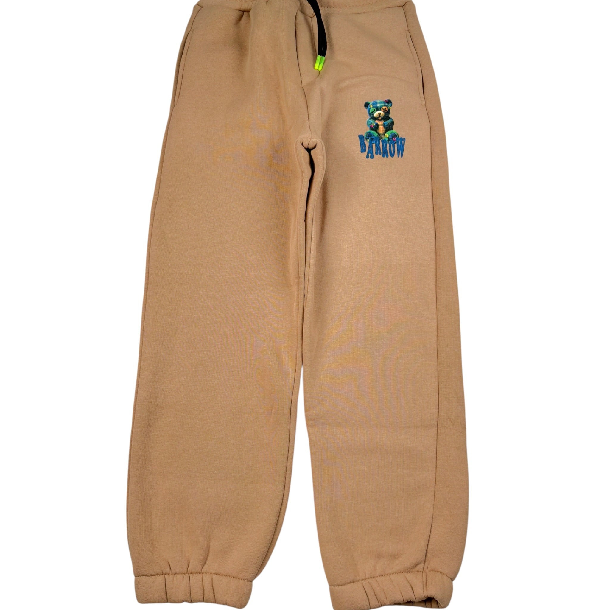 Barrow Kids Pantalone Modello Tuta tinta unita con Logo Beige per Bambino F5BKJUFP248 BEIGE BARROW KIDS 