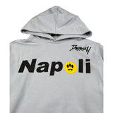 Barrow Kids Felpa Chiusa con Cappuccio tinta unita con Stampa Napoli Grigio per Bambino F5BKJUHS095X GRIGIO BARROW KIDS 