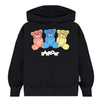 Barrow Kids Felpa Chiusa con Cappuccio tinta unita con Stampe Nero per Bambino F5BKJUHS231 NERO BARROW KIDS 