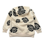 Barrow Kids Felpa tinta unita con Stampa Crema per Bambino F5BKJUHS233 CREMA BARROW KIDS 