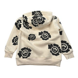Barrow Kids Felpa tinta unita con Stampa Crema per Bambino F5BKJUHS233 CREMA BARROW KIDS 
