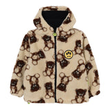 Barrow Kids Giubbino Pelliccia tinta unita con Orsi Crema per Bambino F5BKJUJK104 CREMA BARROW KIDS 