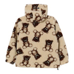 Barrow Kids Giubbino Pelliccia tinta unita con Orsi Crema per Bambino F5BKJUJK104 CREMA BARROW KIDS 