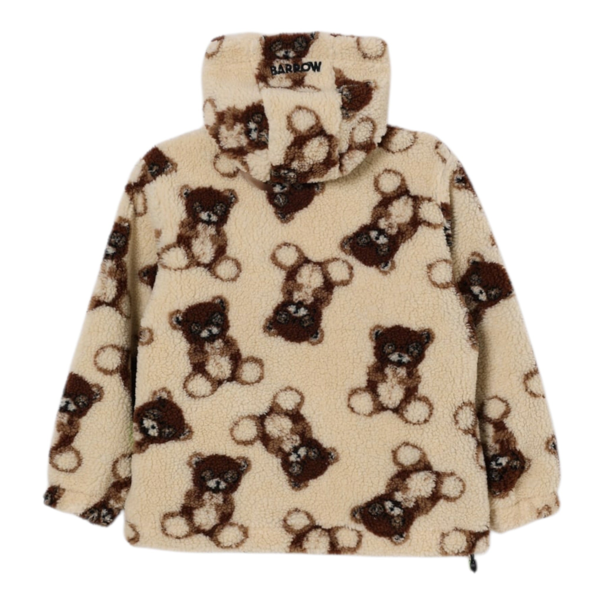 Barrow Kids Giubbino Pelliccia tinta unita con Orsi Crema per Bambino F5BKJUJK104 CREMA BARROW KIDS 