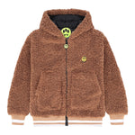 Barrow Kids Giubbino Modello Teddy con Zip E Cappuccio Marrone per Bambino F5BKJUJK129 MARRONE BARROW KIDS 