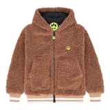 Barrow Kids Giubbino Modello Teddy con Zip E Cappuccio Marrone per Bambino F5BKJUJK129X MARRONE BARROW KIDS 