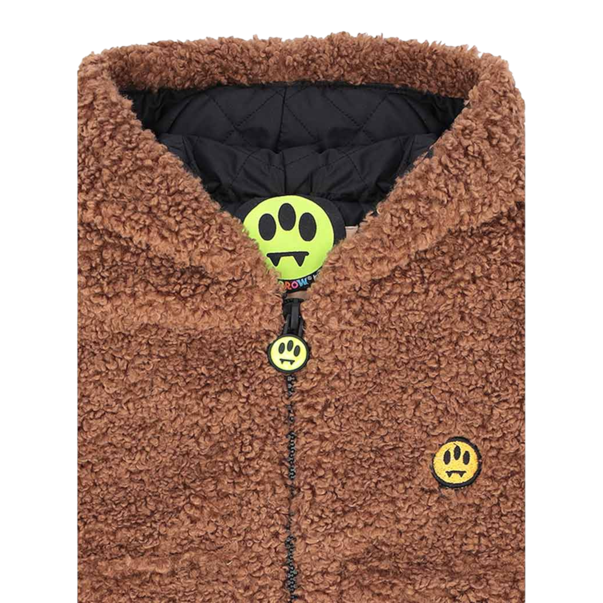 Barrow Kids Giubbino Modello Teddy con Zip E Cappuccio Marrone per Bambino F5BKJUJK129X MARRONE BARROW KIDS 