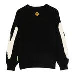 Barrow Kids Maglia tinta unita con Stampa Nero per Bambino F5BKJUJP125 NERO BARROW KIDS 