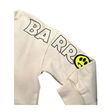 Barrow Kids Felpe Chiusa Girocollo tinta unita con Stampa Panna per Bambino F5BKJUSW053 PANNA BARROW KIDS 