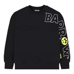 Barrow Kids Felpe Chiusa Girocollo tinta unita con Stampa Nero per Bambino F5BKJUSW053X NERO BARROW KIDS 