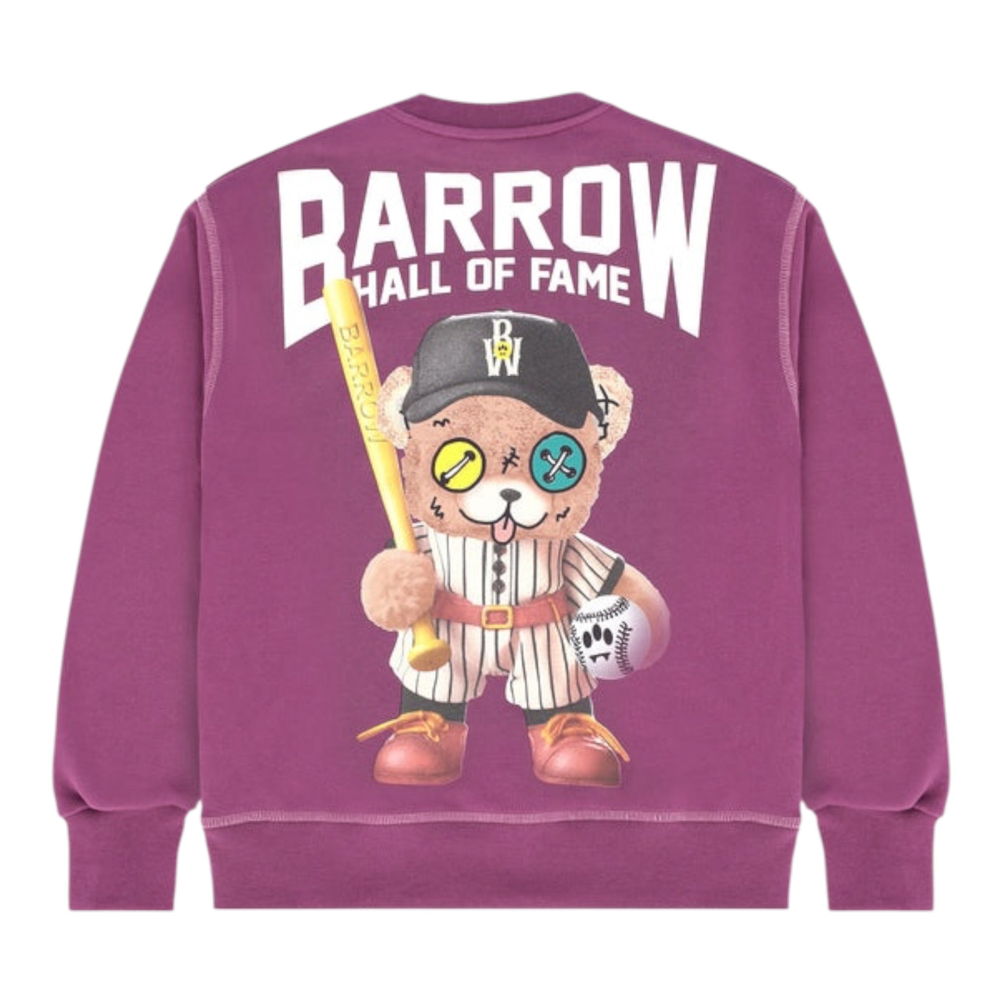 Barrow Kids Felpa Chiusa Girocollo Tint Unita Viola per Bambina F5BKJUSW082X VIOLA BARROW KIDS 